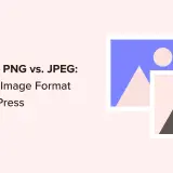 Porównanie formatów WebP, PNG i JPEG. Ikona WordPressa i przykładowe grafiki.