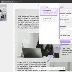 Darmowy OCR w UPDF pozwala przekształcić skanowany dokument w przeszukiwalny PDF, ułatwiając pracę z tekstem.