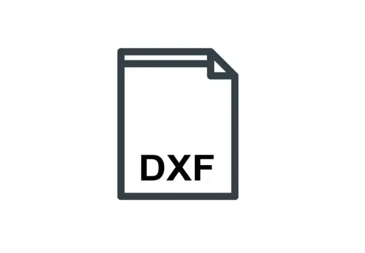 Ikona pliku z napisem DXF. Dowiedz się, dxf czym otworzyć, aby edytować projekty CAD.