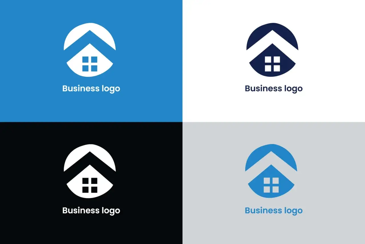 Proste logo domu, idealne do pokazania, jak stworzyć logo dla firmy budowlanej lub deweloperskiej.