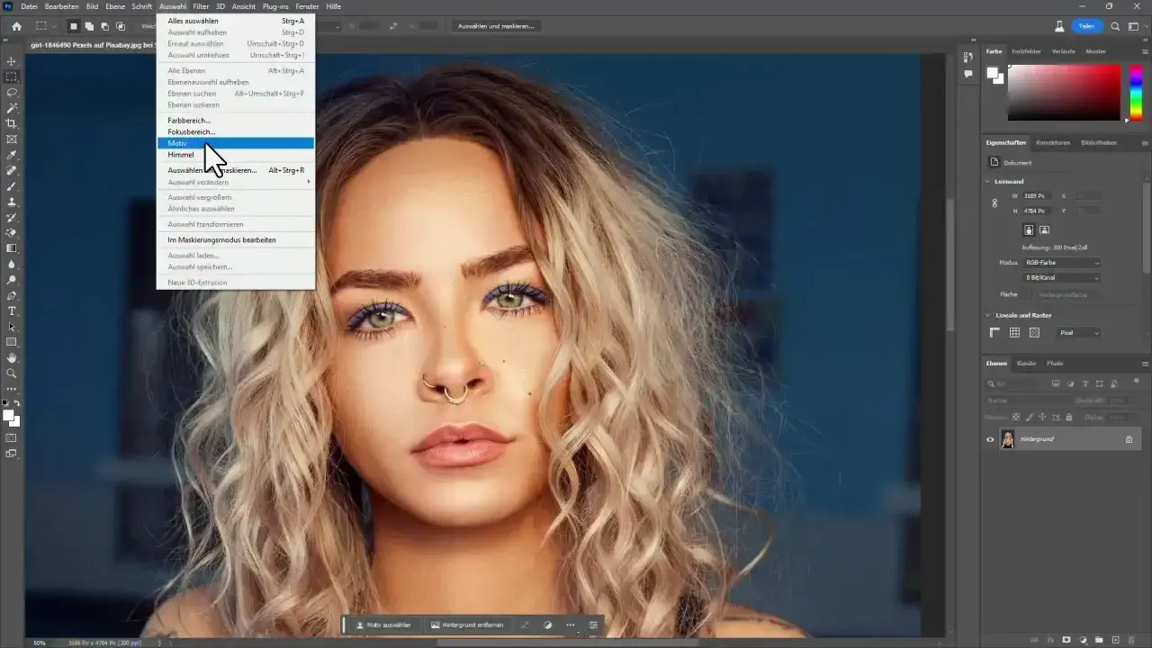 Photoshop zaznacz i maskuj włosy