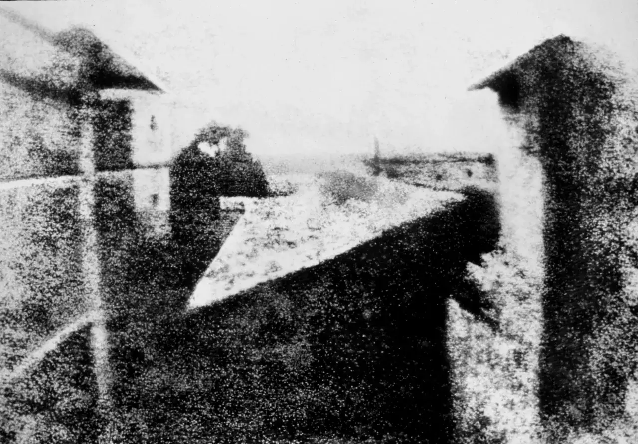 Widok z okna w Le Gras Josepha Nicéphore'a Niépce'a